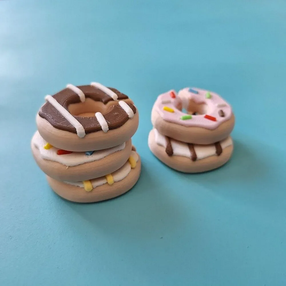 3D Printed Donut Bag Clips, Magnetic Food Sealers, Kitchen Accessories